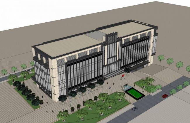 Sketchup办公模型|多层办公楼，酒店，现代风格
