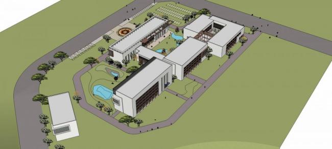 Sketchup医院模型|多层医院，医疗建筑，现代风格