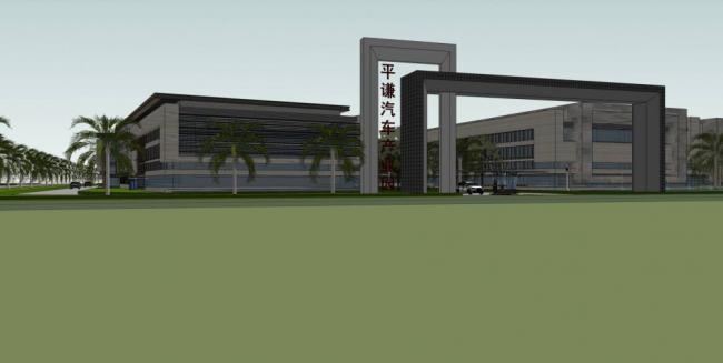 Sketchu工业厂房|多层厂房，现代风格，工业建筑