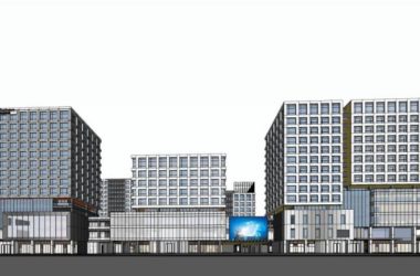 Sketchup综合体模型|高层商业综合体，办公，现代风格-BIM建筑网