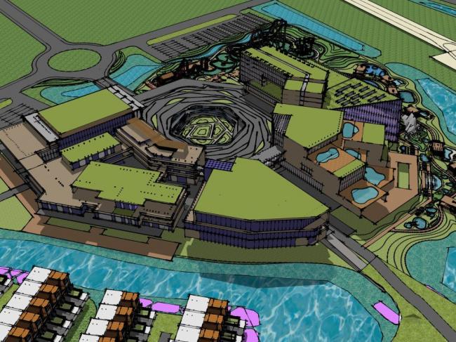 Sketchup商业模型|多层商业建筑，商场，现代风格