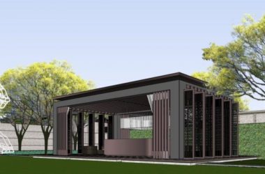 Sketchup商业模型|售楼处，新中式风格，商业建筑-BIM建筑网