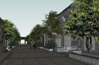 Sketchup住宅模型|住宅院落，中式风格，居住建筑-BIM建筑网