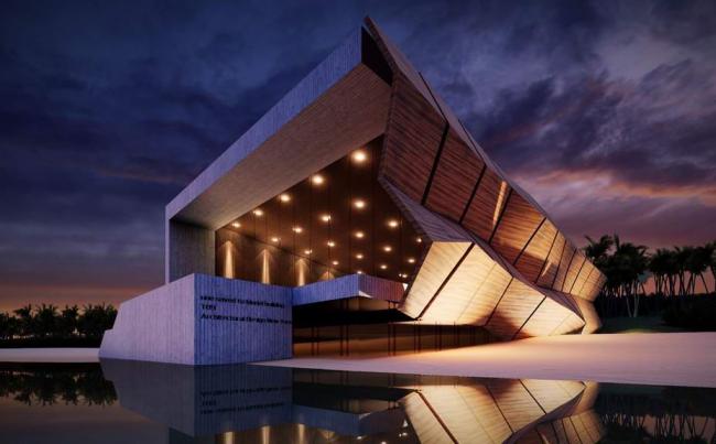 Sketchup文化模型|展览馆，文化馆，科技馆， 现代风格，文化建筑