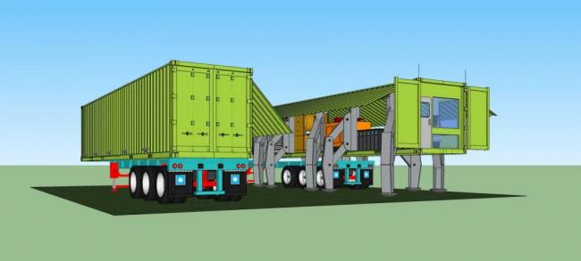 Sketchup住宅模型|集装箱式住宅，现代风格，居住建筑