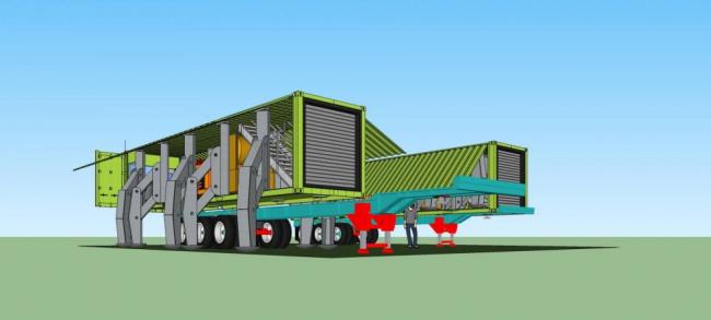 Sketchup住宅模型|集装箱式住宅，现代风格，居住建筑