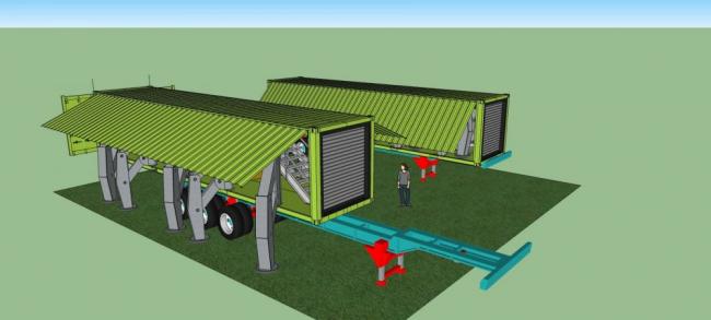 Sketchup住宅模型|集装箱式住宅，现代风格，居住建筑