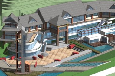 Sketchup酒店模型|圣莎拉旅游度假中心，酒店，会所，滨海，公寓-BIM建筑网