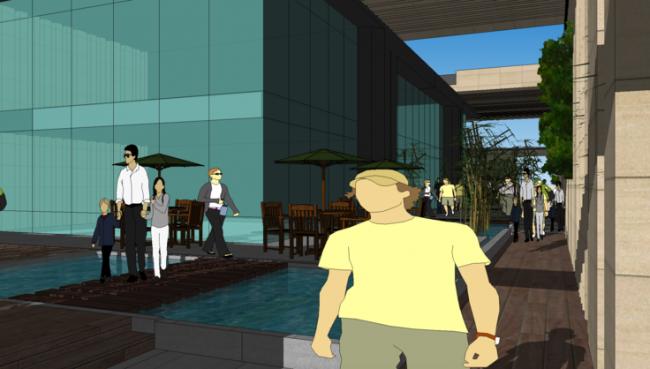 Sketchup商业模型|北京豪宅项目，万柳书院售楼处，会所，现代风格