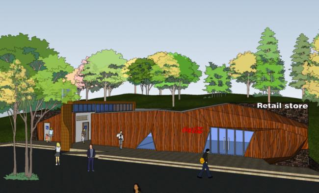 Sketchup小品模型|公园，零售商业，公共卫生间，现代风格