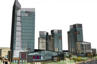 Sketchup综合体模型|大型城市商业综合体，多层高层混合，写字楼，公寓，步行街，购物中心，现代风格-BIM建筑网