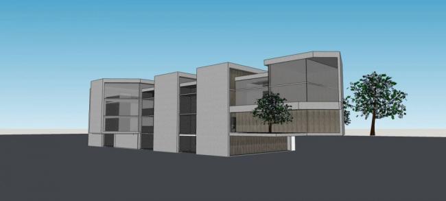 Sketchup文化模型|多层博物馆，文化建筑，现代风格