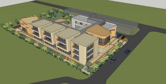 Sketchup学校模型|多层幼儿园，现代风格，教育建筑