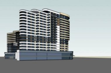 Sketchup酒店模型|高层酒店，办公，商业裙房，现代风格-BIM建筑网