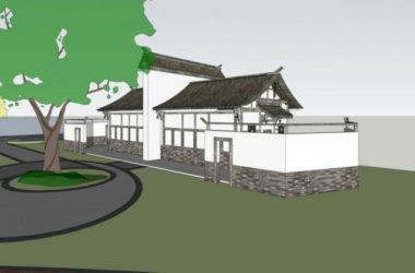 Sketchup小品模型|公共厕所，单层，中式-BIM建筑网