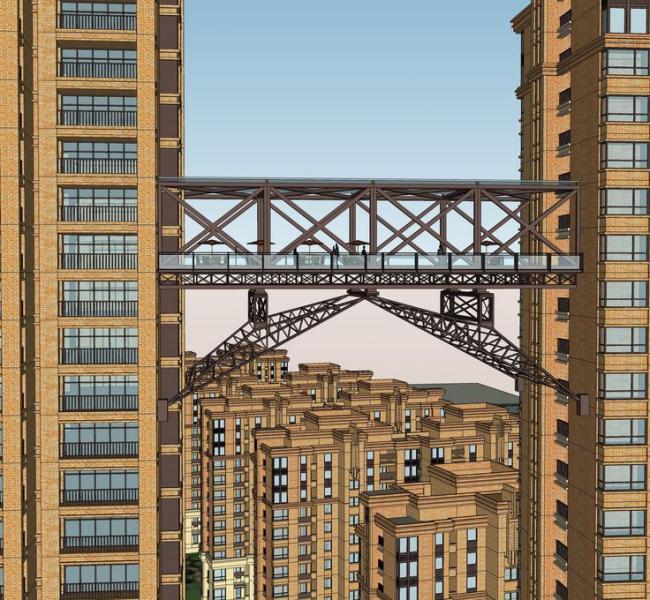 Sketchup住宅模型|欧式，新古典风格，高层住宅小区，居住建筑