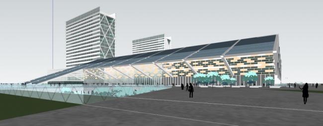 Sketchup医院模型|高层医院，医疗建筑，现代风格