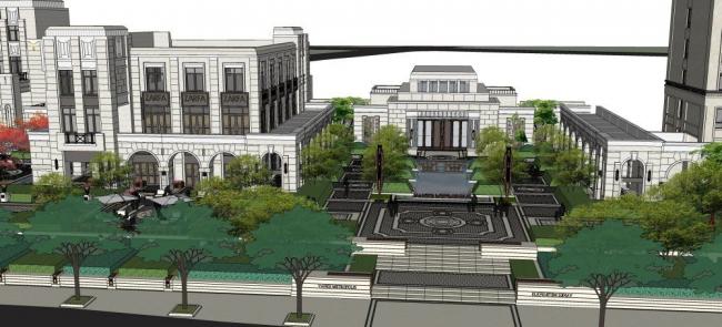 Sketchup商业模型|示范区，现代风格，商业，娱乐休闲设施