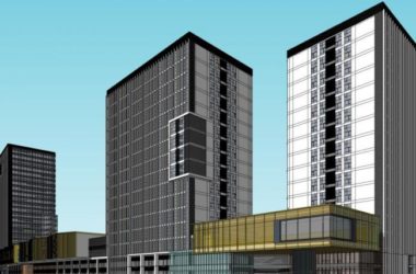 Sketchup综合体模型|高层商业综合体，办公酒店，现代风格-BIM建筑网