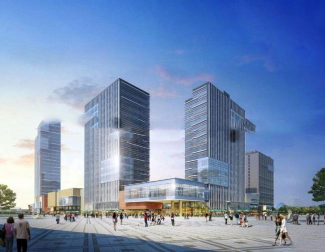 Sketchup综合体模型|高层商业综合体，办公酒店，现代风格