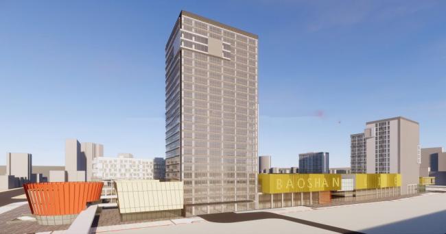 Sketchup综合体模型|高层商业综合体，办公酒店，现代风格