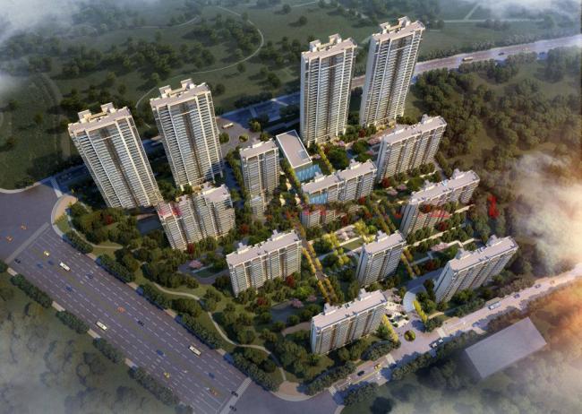 Sketchup住宅模型|售楼处，现代风格，高层住宅