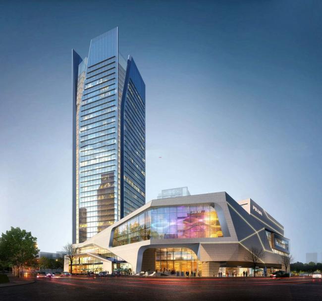 Sketchup综合体模型|超高层商业综合体，酒店办公，现代风格