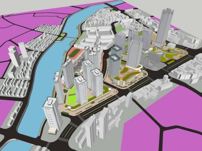 Sketchup综合体模型|超高层商业综合体，酒店办公，现代风格