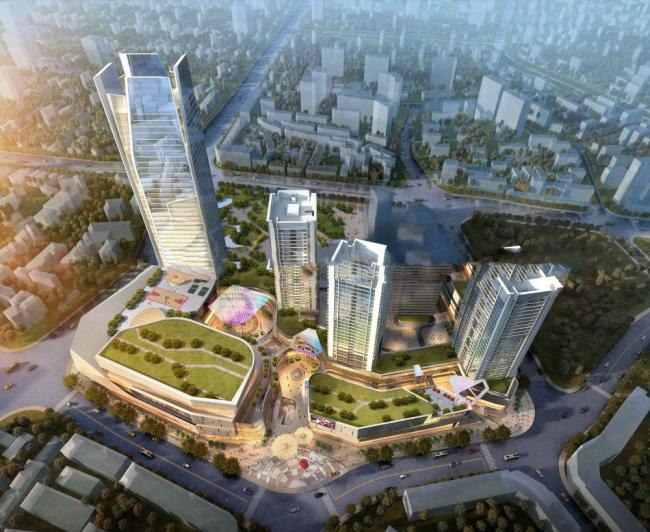 Sketchup综合体模型|超高层商业综合体，酒店办公，现代风格