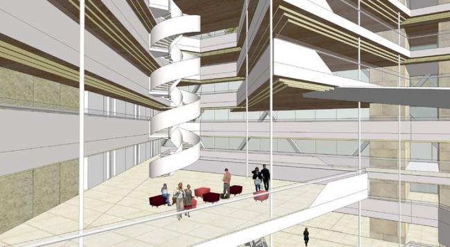 Sketchup办公模型|高层办公，写字楼，商业建筑，现代风格，异形