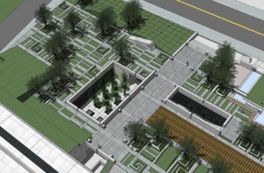 Sketchup文化模型|展览馆，新中式风格，文化建筑-BIM建筑网