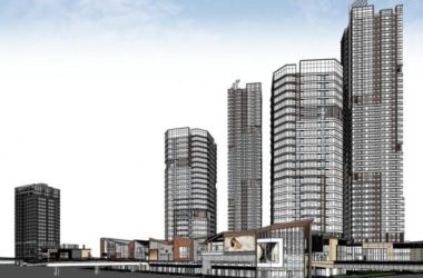 Sketchup综合体模型|超高层商业综合体，办公酒店，现代风格-BIM建筑网