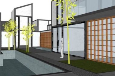 Sketchup住宅模型|苏博式别墅，住宅院落，中式风格，水景景观-BIM建筑网