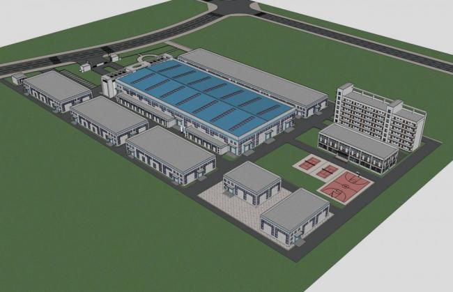 Sketchu工业厂房|多层厂房，办公楼，现代风格，工业建筑