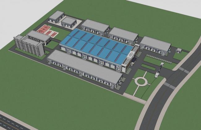 Sketchu工业厂房|多层厂房，办公楼，现代风格，工业建筑