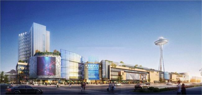 Sketchup商业模型|多层商场，购物城，商业建筑，现代风格