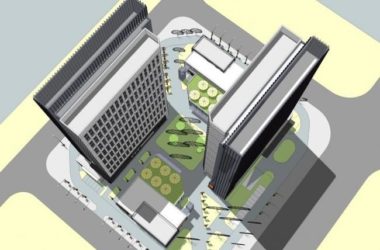 Sketchup综合体模型|高层商业综合体，酒店办公，广场，公建，现代风格-BIM建筑网