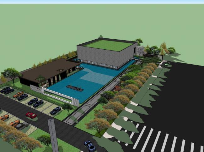 Sketchup商业模型|会所，现代风格，商业，娱乐休闲设施