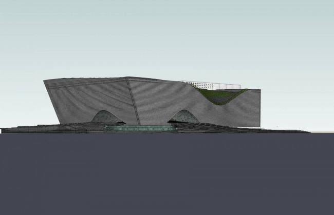 Sketchup文化模型|多层博物馆，现代风格，文化建筑