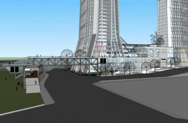 Sketchup办公模型|超高层酒店办公，现代风格-BIM建筑网