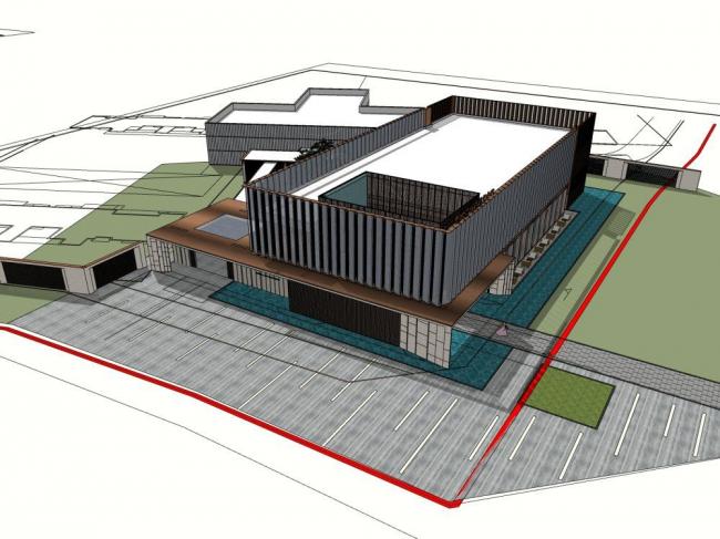 Sketchup商业模型|会所，现代风格，商业建筑