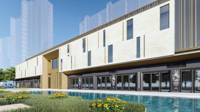 Sketchup商业模型|售楼处，现代风格，商业建筑