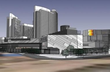 Sketchup住宅模型|高层住宅区，现代风格，居住建筑，多层商场，商业裙房-BIM建筑网