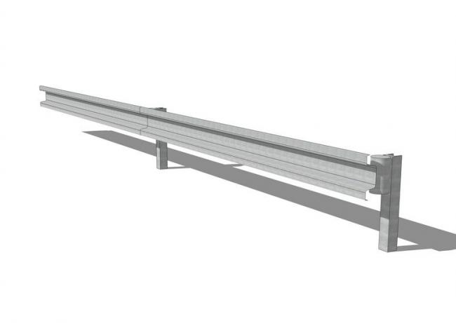 Sketchup素材模型|道路护栏，建筑构件