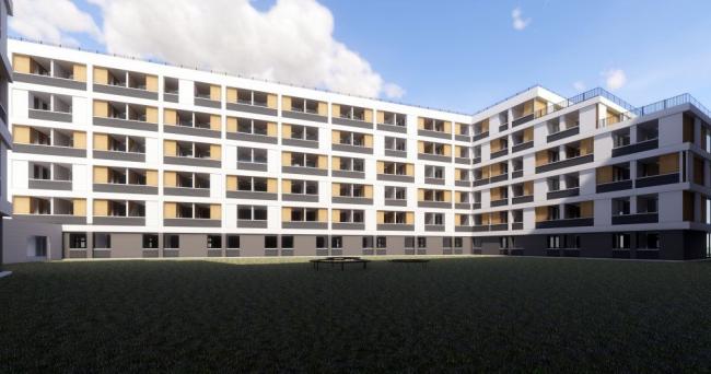 Sketchup学校模型|多层学校，校园，教育建筑，教学楼，现代风格