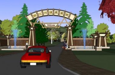 Sketchup酒店模型|内蒙古银江沟温泉度假村，多层酒店，独栋别墅，中式风格-BIM建筑网