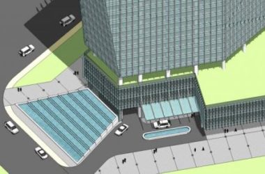 Sketchup综合体模型|超高层商业综合体，办公酒店，商业裙房，现代风格-BIM建筑网