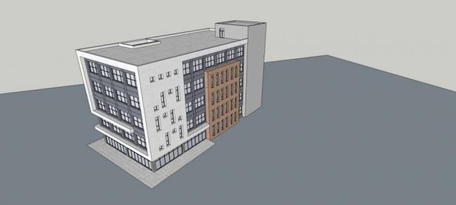 Sketchup办公模型|多层办公楼，现代风格