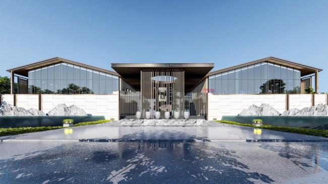 Sketchup商业模型|售楼处，现代风格，商业建筑