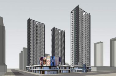 Sketchup住宅模型|高层住宅，商业裙房，现代风格，居住建筑-BIM建筑网